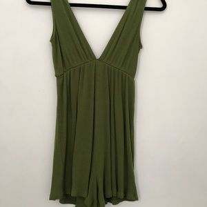 Olive green romper